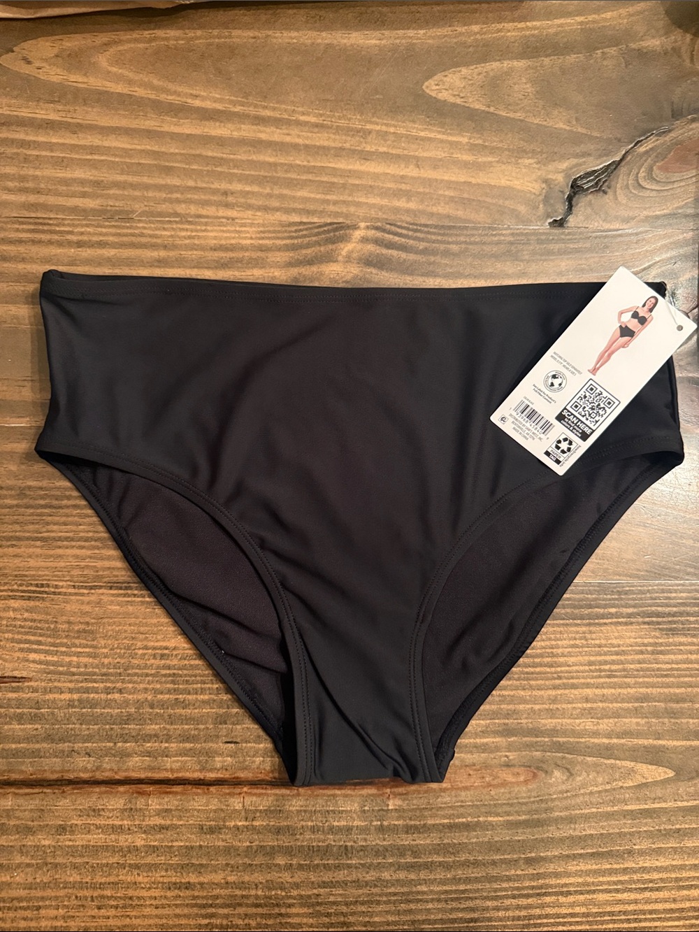 Black Bikini Bottoms - high waist